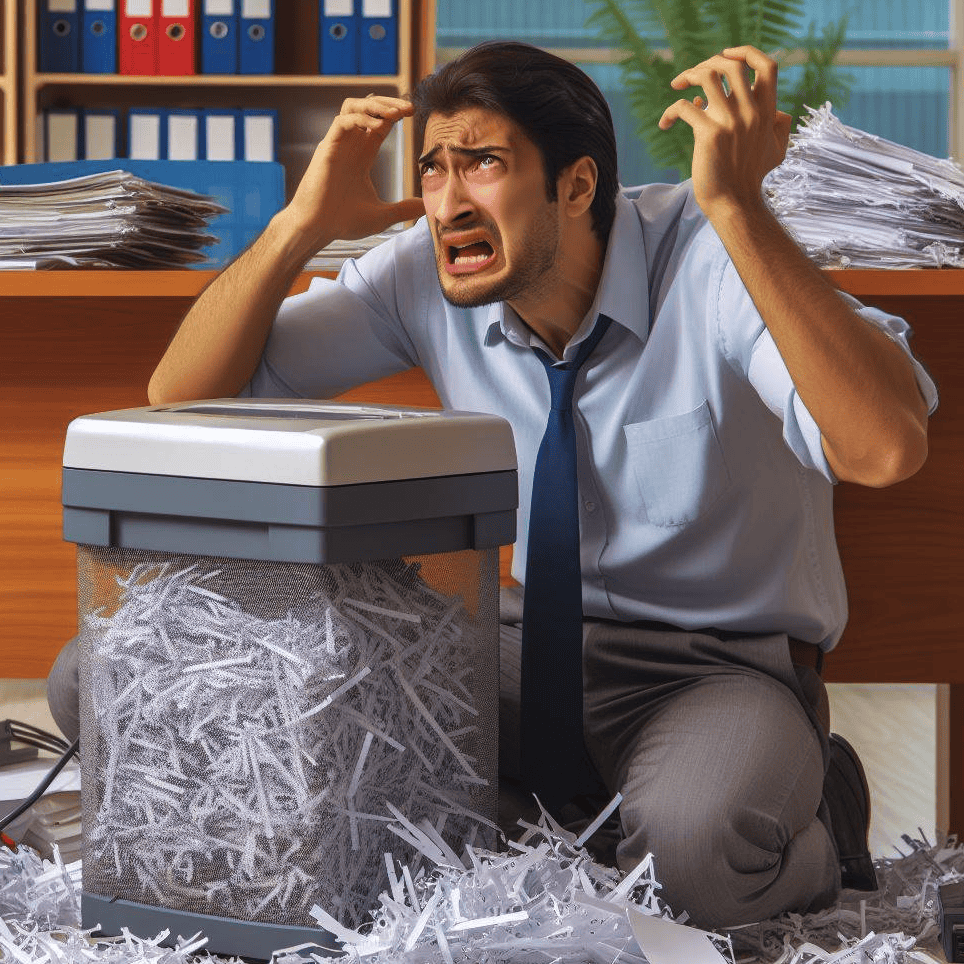 how to fix paper shredder jam