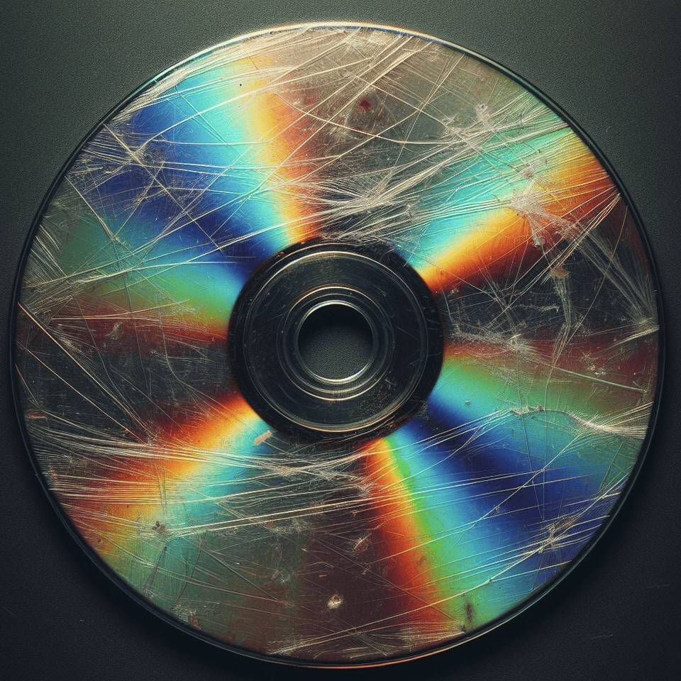 Severely scratched DVD