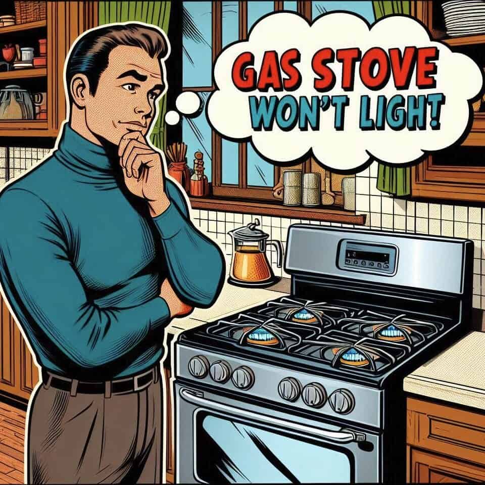 gas stove wont light