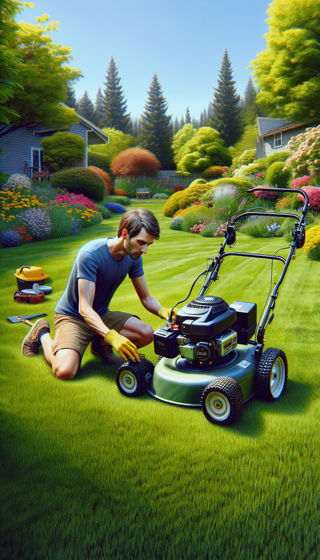 Lawn mower maintenance