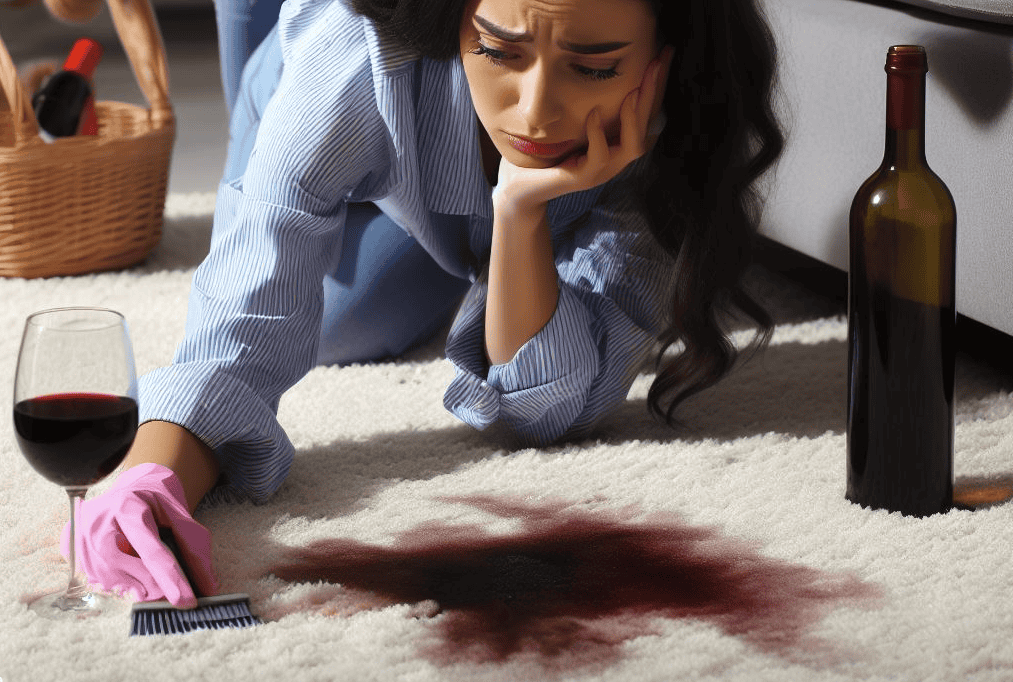 Art of Removing Wine Stains from Carpet