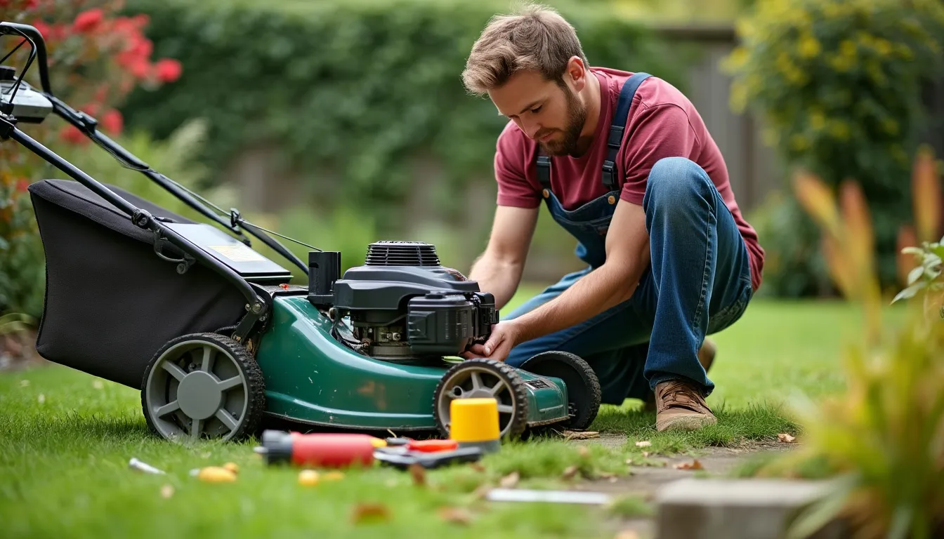 Adjusting The Governor Of A Lawn Mower