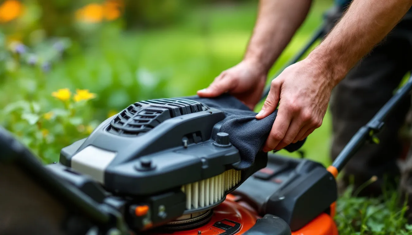 Repalcement Of Air Filter For Lawn Mower